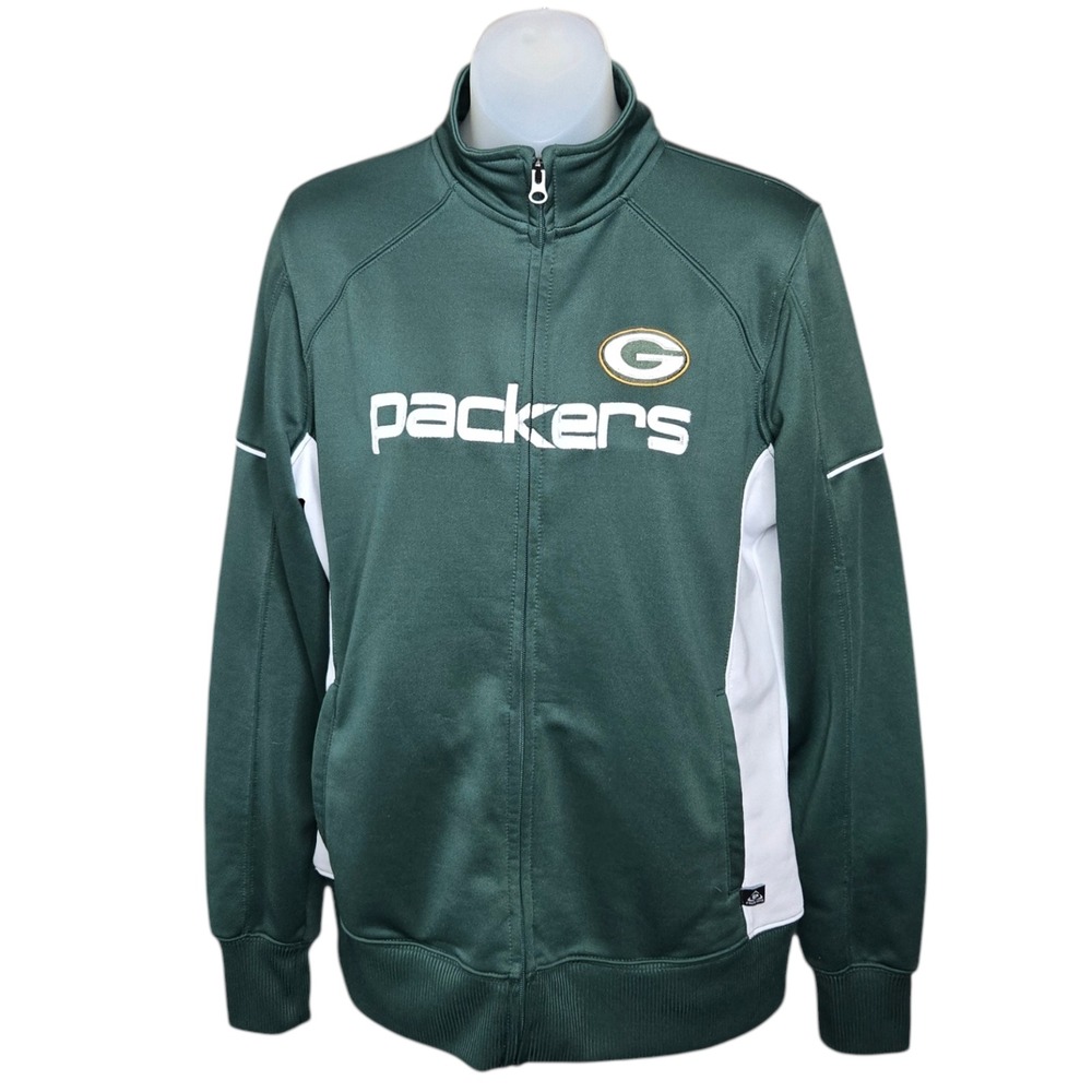 NFL‎ Team Apparel Womens Green Bay Packers Jacket Size M Game Day Football Fan
